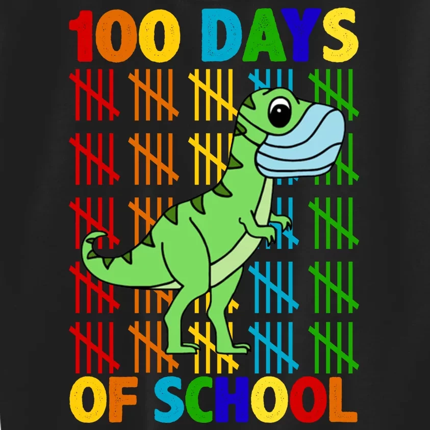 100 Days Of School Trex Quarantine Kids Sweatshirt