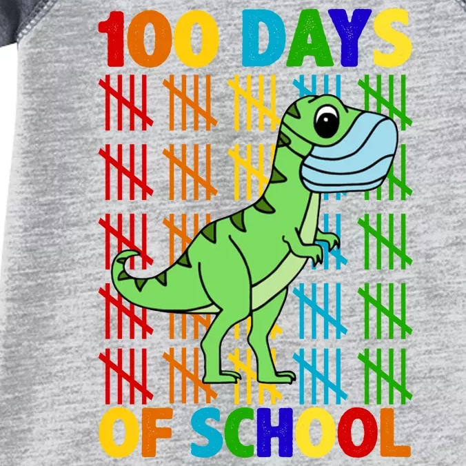 100 Days Of School Trex Quarantine Infant Baby Jersey Bodysuit