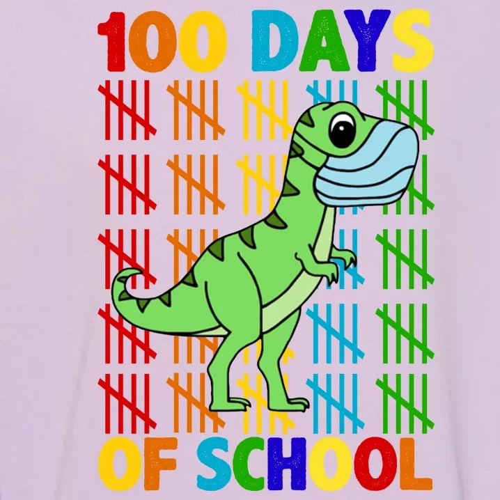 100 Days Of School Trex Quarantine Garment-Dyed Sweatshirt