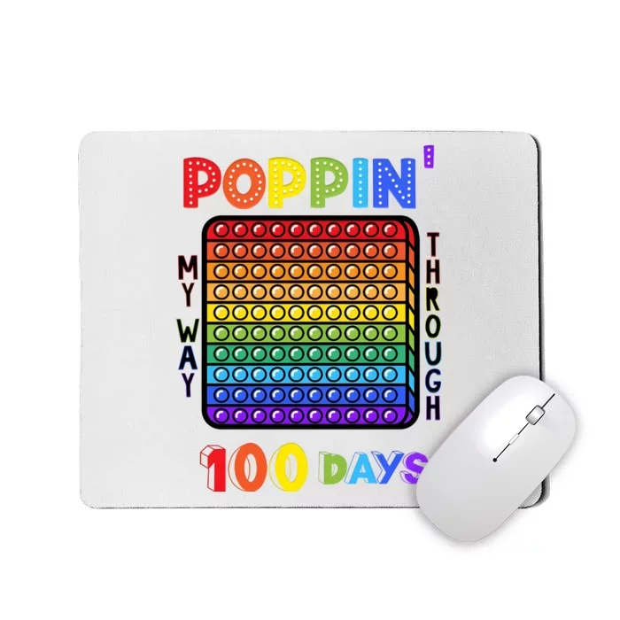 100th Day Of School Pop It Funny Game Lover Mousepad