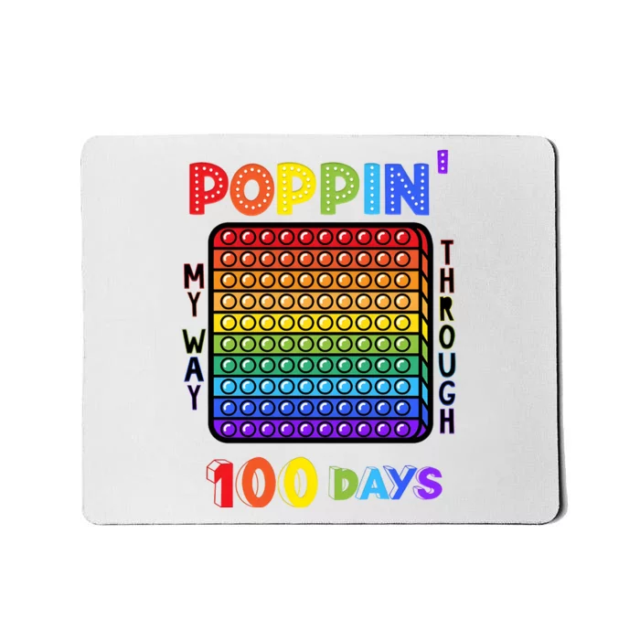 100th Day Of School Pop It Funny Game Lover Mousepad