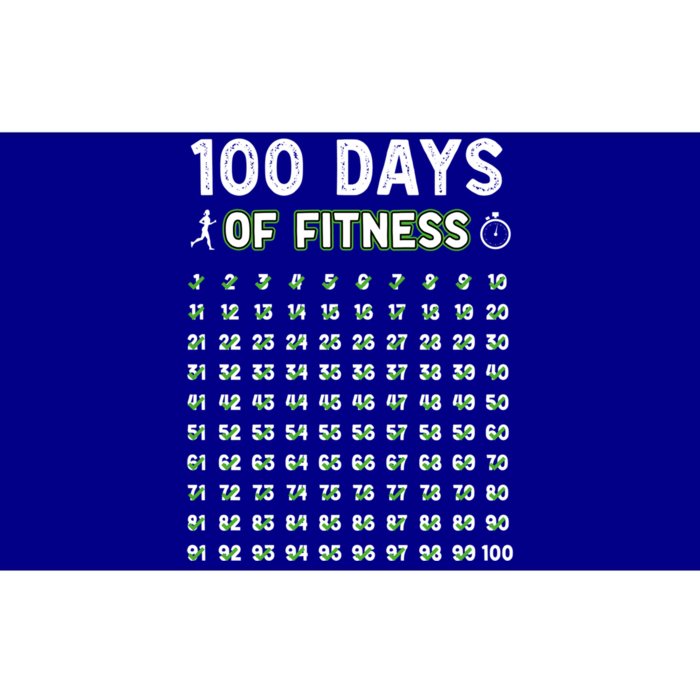 100 Days Of Fitness Healthy Lifestyle Funny Gift Bumper Sticker