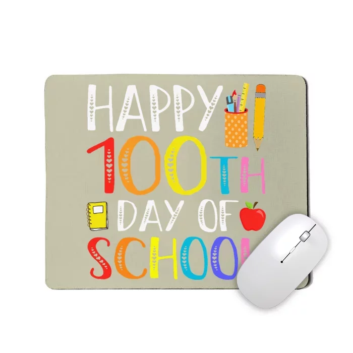 100 Days Of School Teacher And Student Mousepad