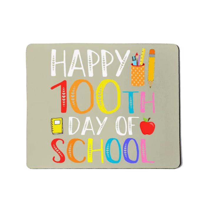 100 Days Of School Teacher And Student Mousepad