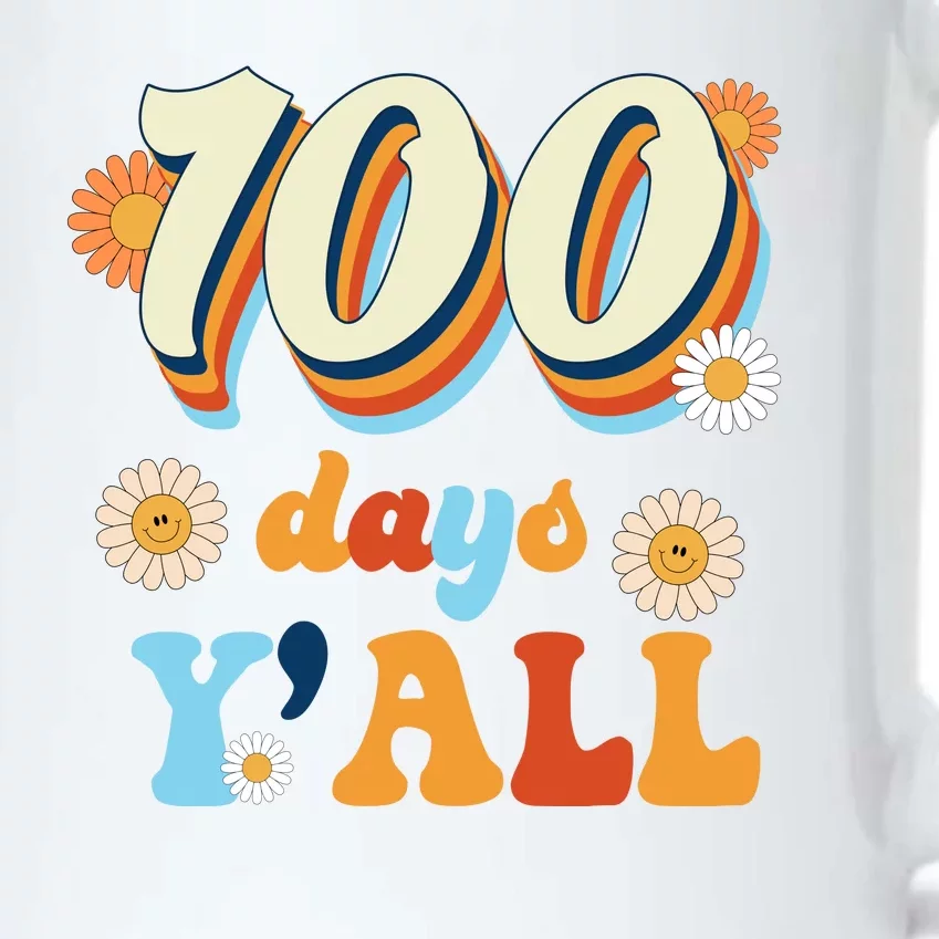 100 Days Of School Retro Sunflower Black Color Changing Mug