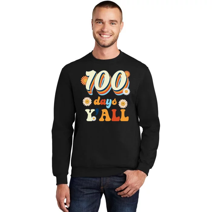 100 Days Of School Retro Sunflower Sweatshirt