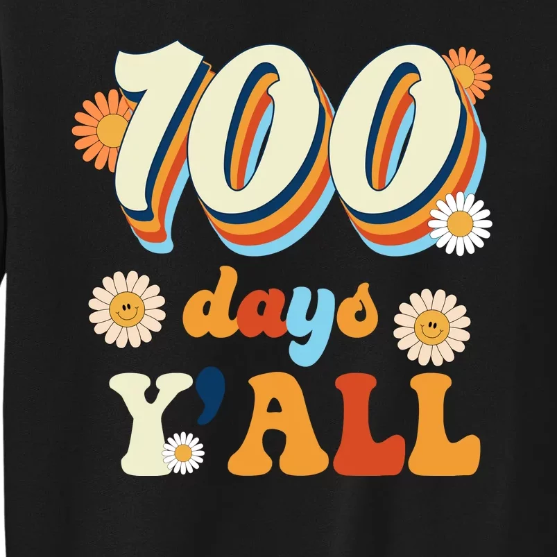 100 Days Of School Retro Sunflower Sweatshirt