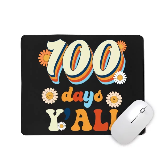 100 Days Of School Retro Sunflower Mousepad