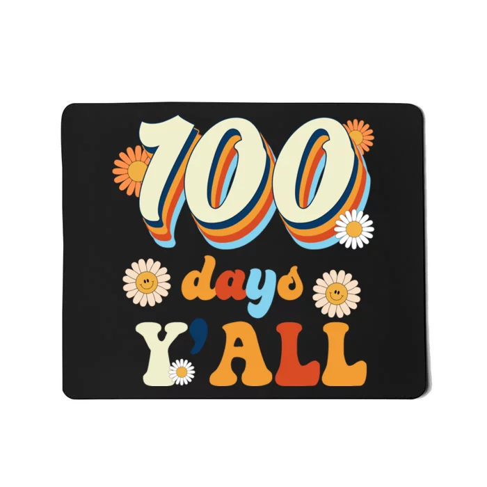 100 Days Of School Retro Sunflower Mousepad