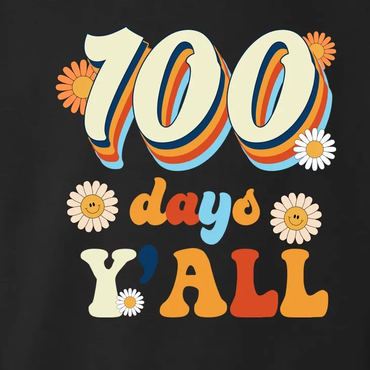 100 Days Of School Retro Sunflower Toddler Hoodie