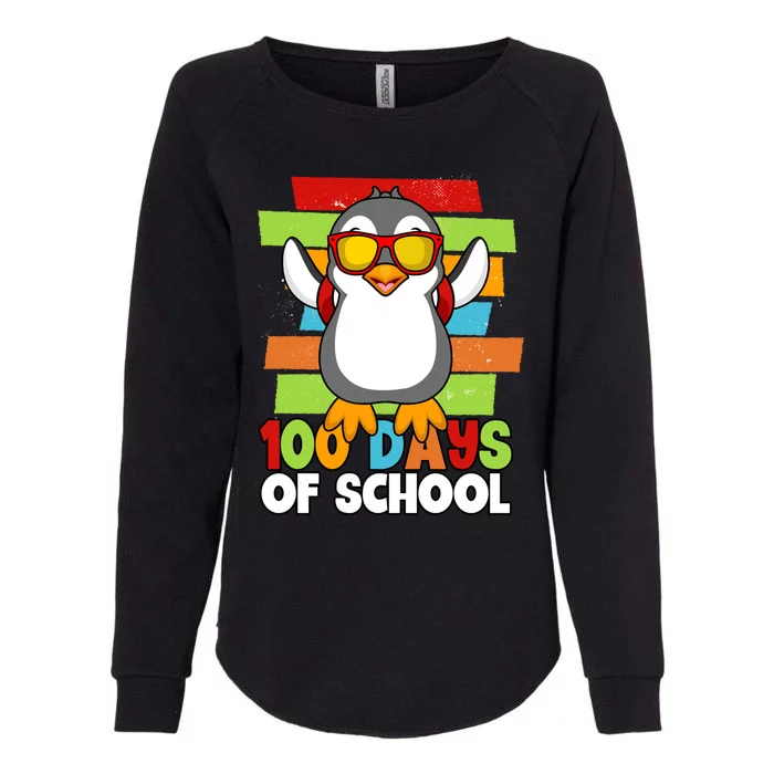 100 Days Of School Costume Penguin 100th Day Great Gift Womens California Wash Sweatshirt