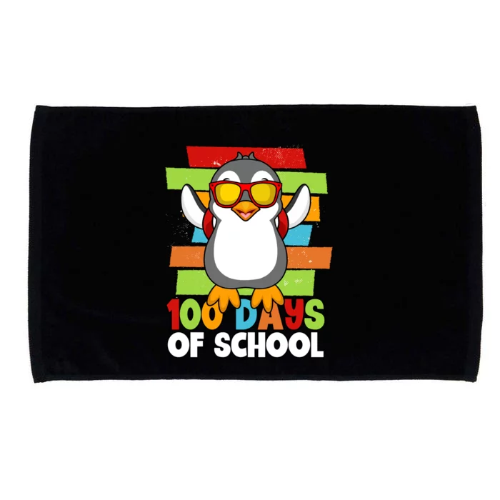 100 Days Of School Costume Penguin 100th Day Great Gift Microfiber Hand Towel