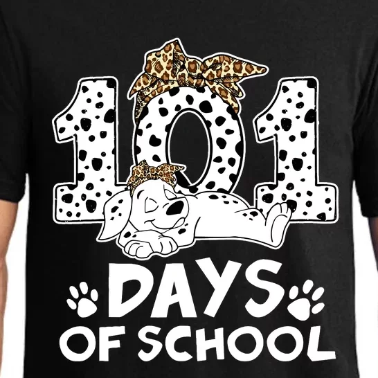 100 Days Of School Dalmatian Dog Wo Girl 100 Days Smarter Pajama Set