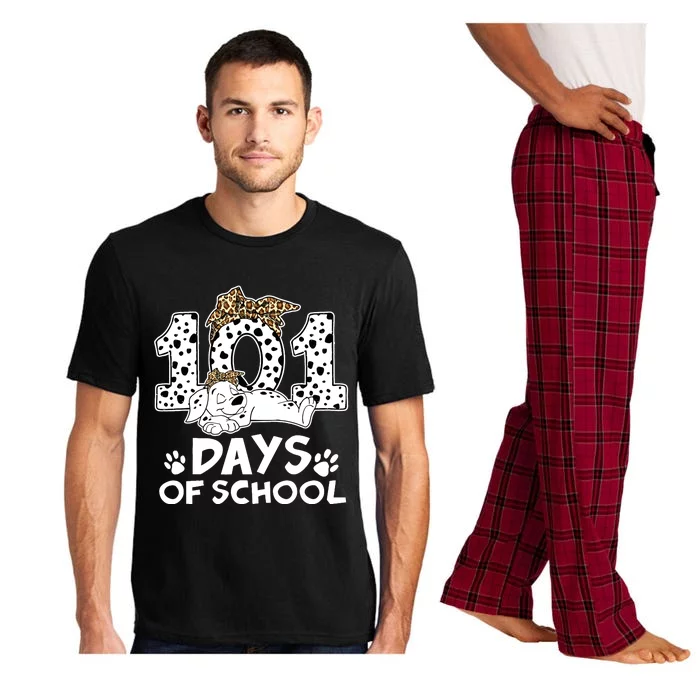 100 Days Of School Dalmatian Dog Wo Girl 100 Days Smarter Pajama Set