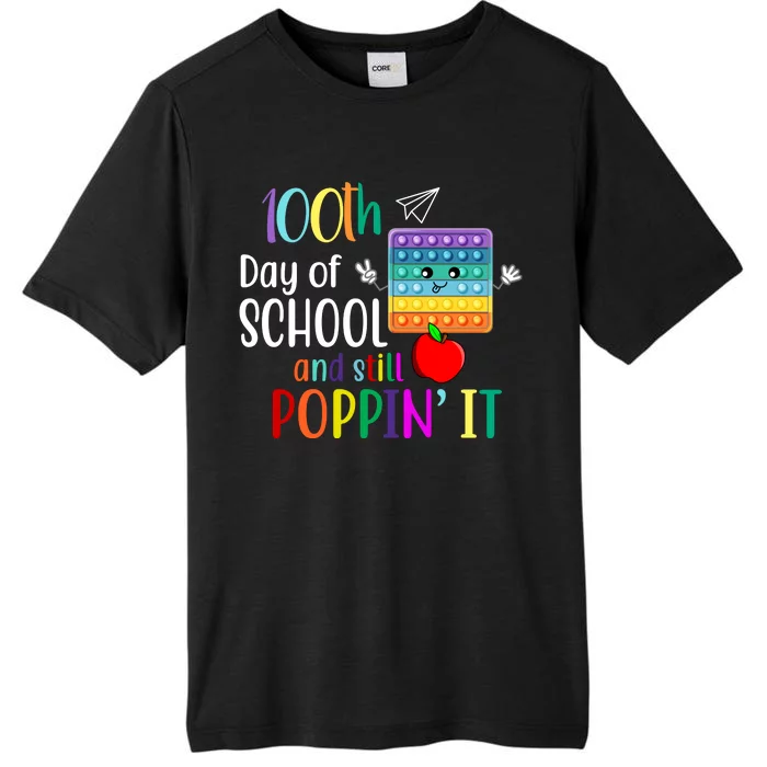 100th Day Of School And Still Poppin' It ChromaSoft Performance T-Shirt