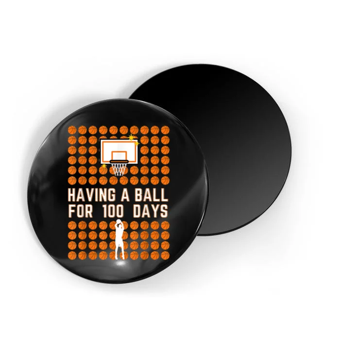 100 Days Of School Basketball 100th Days Of School Magnet