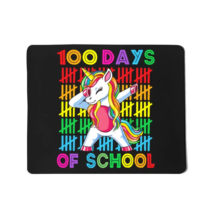 100 Days Of School Unicorn 100 Days Smarter 100th Day Mousepad