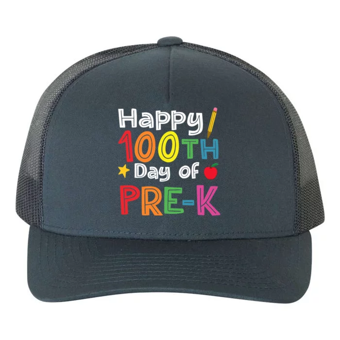 100 Days Of Pre K Teacher And Student Teacher Boy Girl Yupoong Adult 5-Panel Trucker Hat