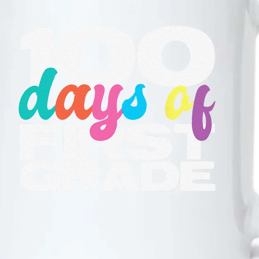 100 Days Of First Grade 100 Days Of School Gift Black Color Changing Mug