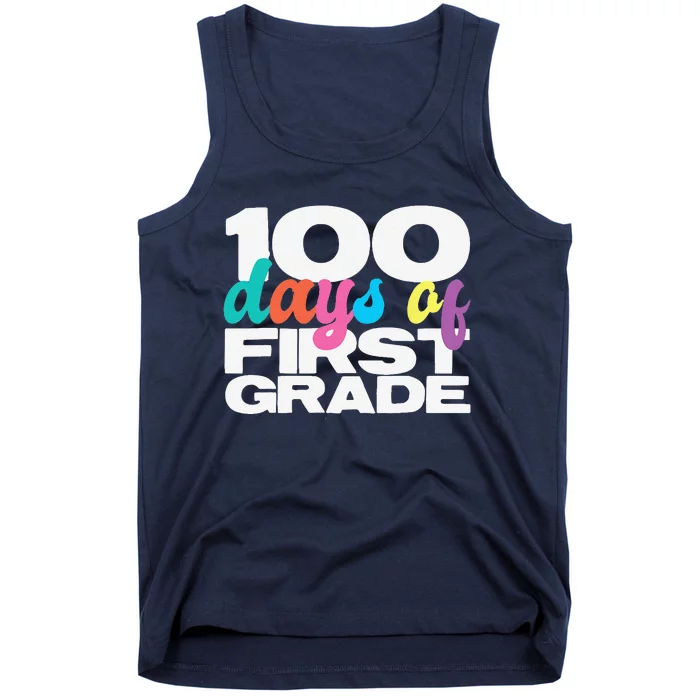 100 Days Of First Grade 100 Days Of School Gift Tank Top