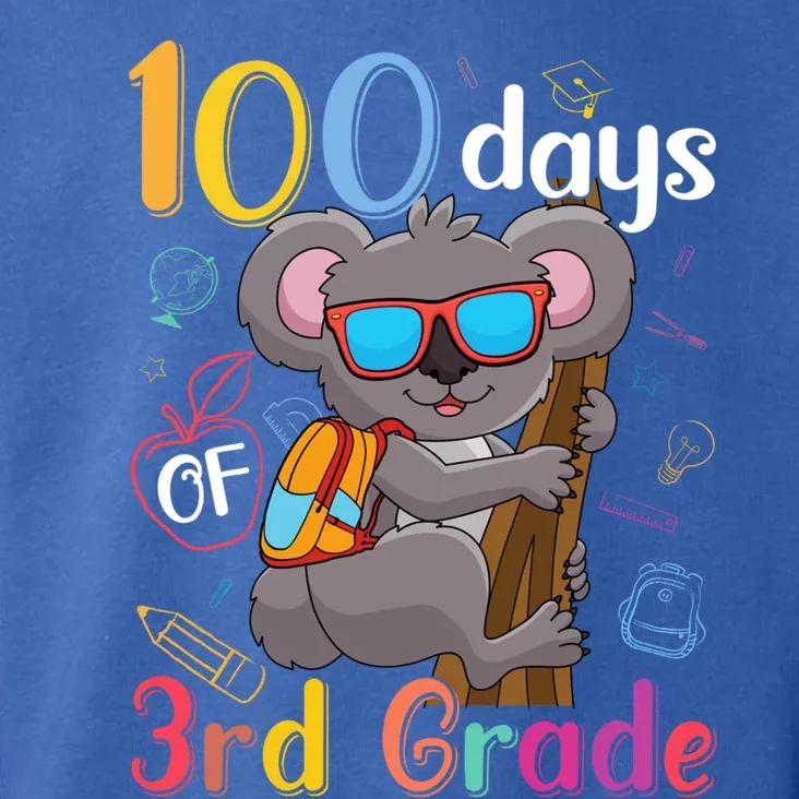 100 Days Of 3Rd Grade Koala 100Th Day School Third Grade Gift Toddler Hoodie