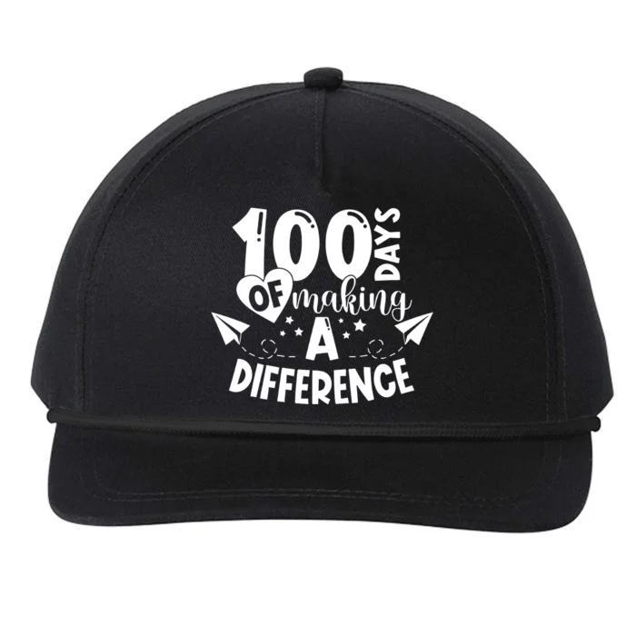 100 Days Of Making A Difference Snapback Five-Panel Rope Hat