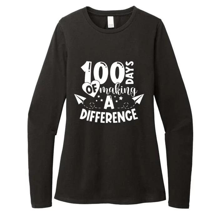 100 Days Of Making A Difference Womens CVC Long Sleeve Shirt