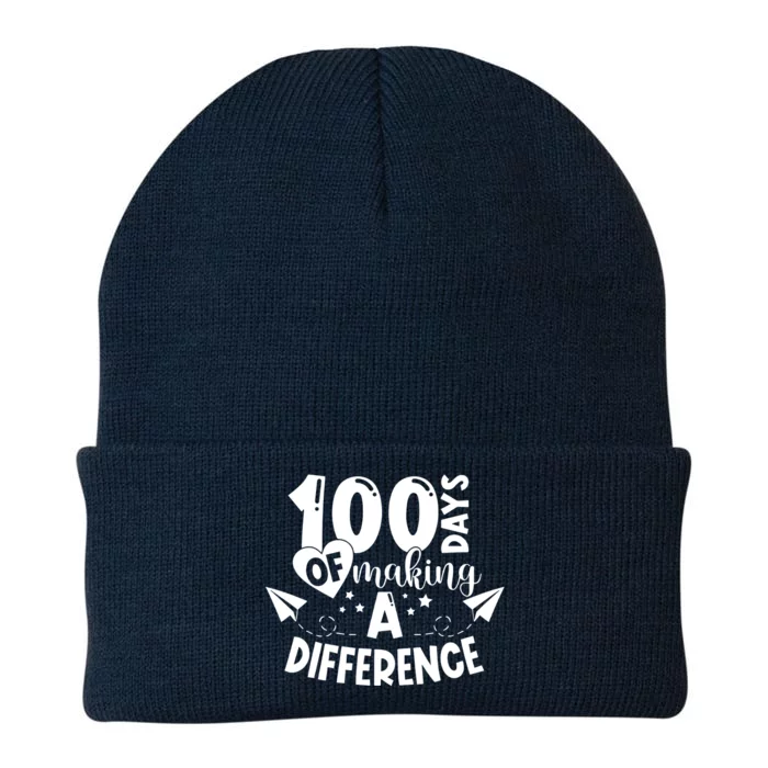 100 Days Of Making A Difference Knit Cap Winter Beanie