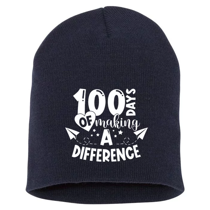 100 Days Of Making A Difference Short Acrylic Beanie