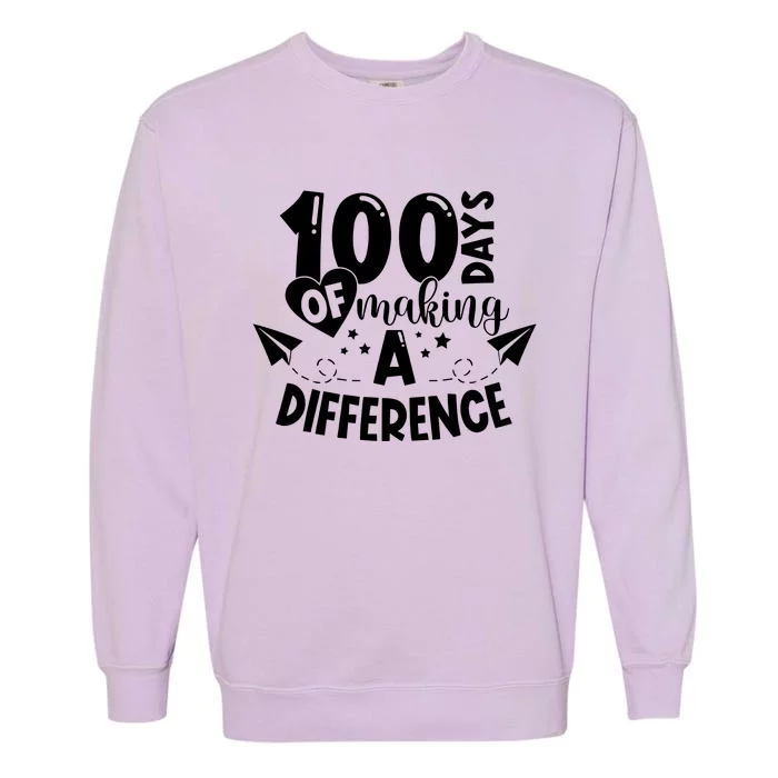 100 Days Of Making A Difference Garment-Dyed Sweatshirt