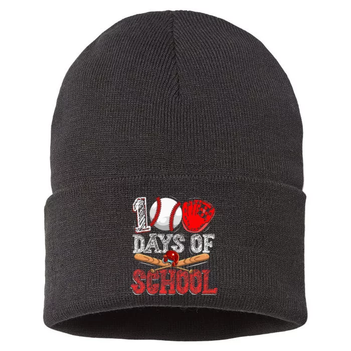 100 Days Of School Baseball 100th Day Sustainable Knit Beanie