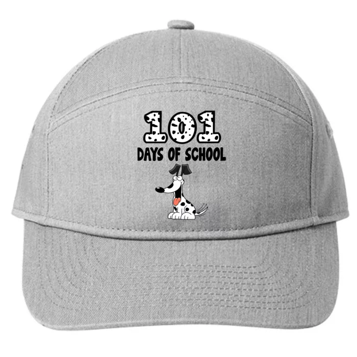 101 Days Of School Dalmatian Dog Lover Gifts Funny 7-Panel Snapback Hat