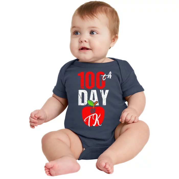 100th Day Of Tk Transitional Kindergarten Teacher Baby Bodysuit