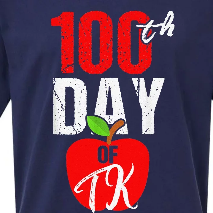 100th Day Of Tk Transitional Kindergarten Teacher Sueded Cloud Jersey T-Shirt