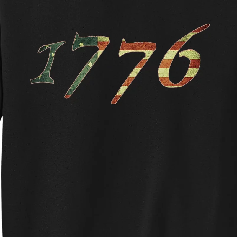 1776 Declaration Of Independence Us Flag Tall Sweatshirt