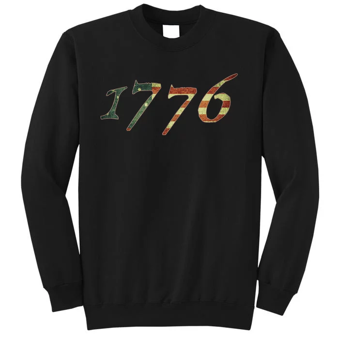 1776 Declaration Of Independence Us Flag Tall Sweatshirt