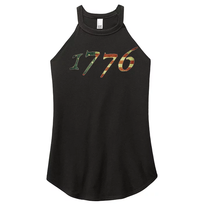 1776 Declaration Of Independence Us Flag Women’s Perfect Tri Rocker Tank