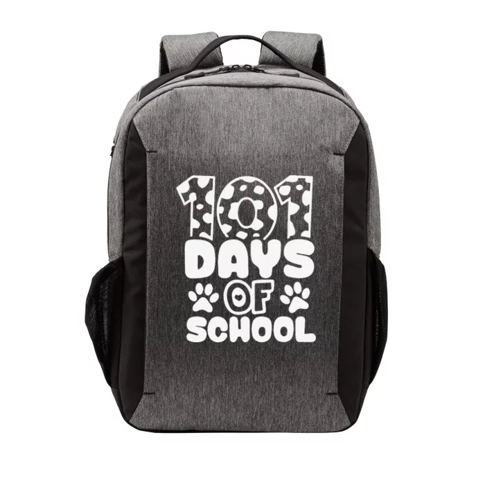 101 Days Of School Dog Paws 100th Days Smarter Teacher Vector Backpack