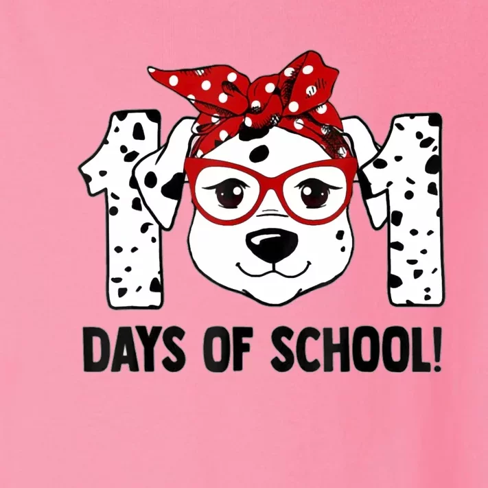 101 Days Of School Dalmatian Dog Teachers And Students Gift Toddler Long Sleeve Shirt