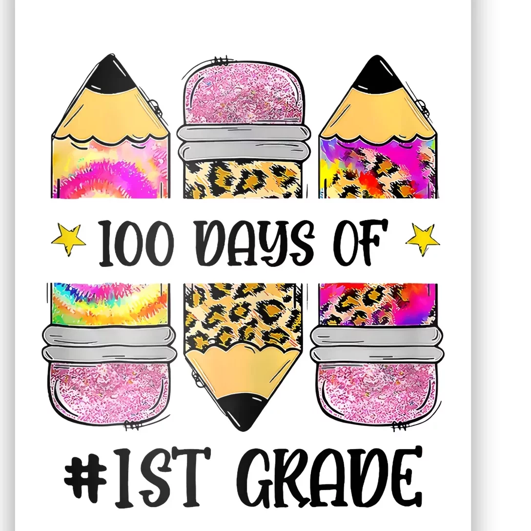 100 Days Of 1st Grade Funny 100 Days Of School Poster