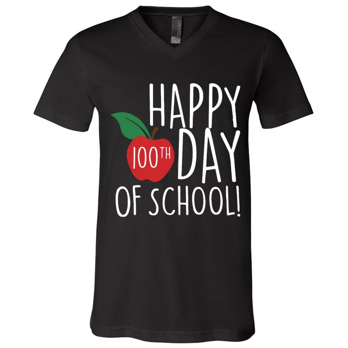 100 Days Of School V-Neck T-Shirt