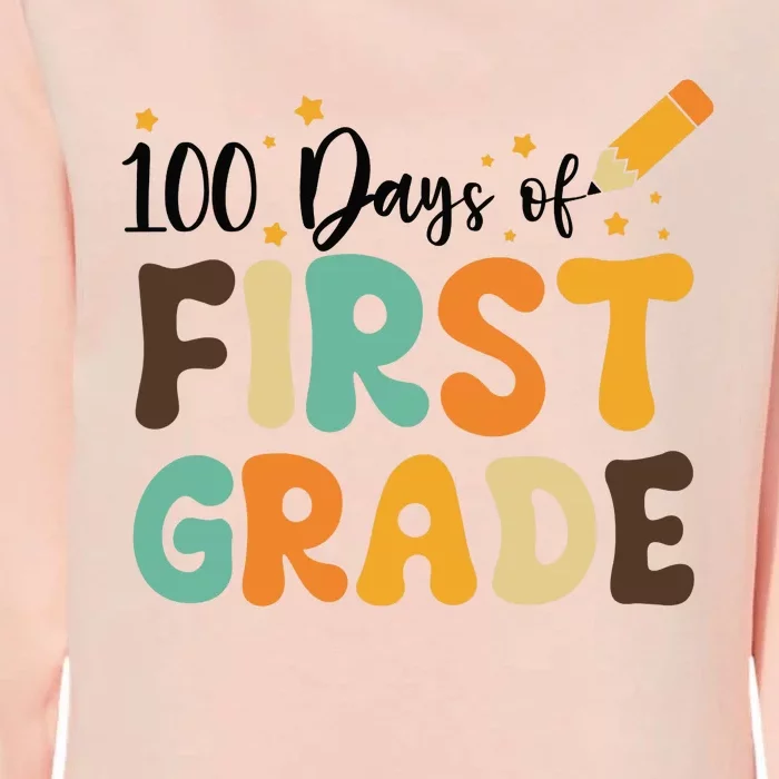 100 Days Of First Grade 100th Day Of School Back To School Womens California Wash Sweatshirt