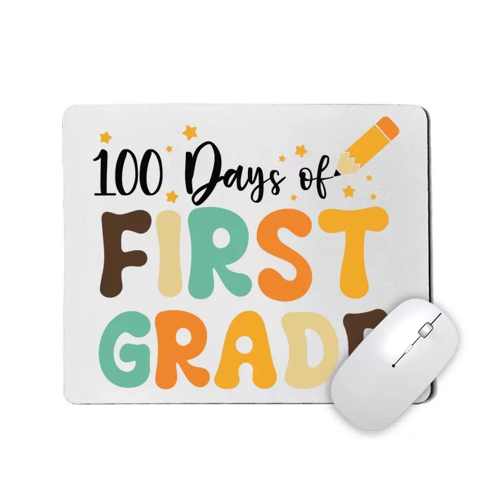 100 Days Of First Grade 100th Day Of School Back To School Mousepad