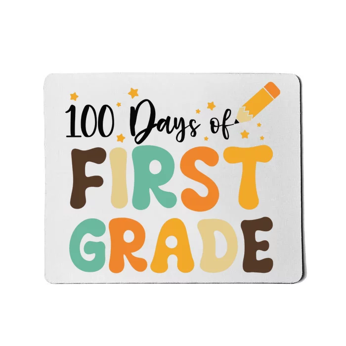 100 Days Of First Grade 100th Day Of School Back To School Mousepad