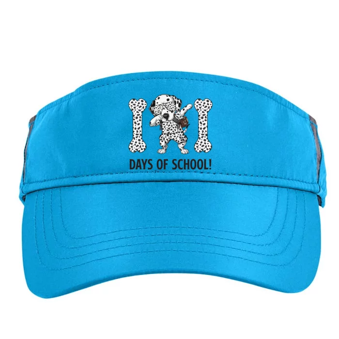 101 Days Of School Dalmatian Dabbing Dog Teachers Adult Drive Performance Visor