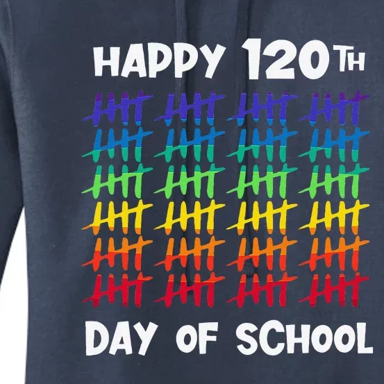 120th Day Of School 120 Days Teacher Women's Pullover Hoodie