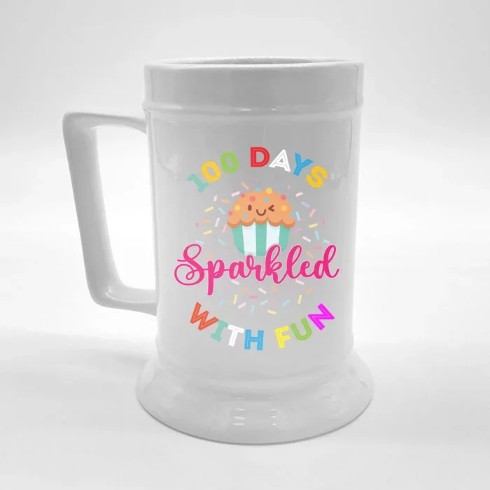 100 Days Or 100 Days Sprinkled With Fun Meaningful Gift Front & Back Beer Stein