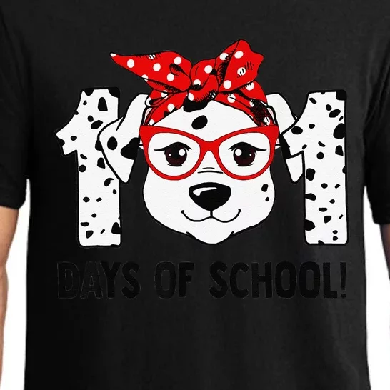 101 Days Of School Dalmatian Dog Teachers Gift Pajama Set