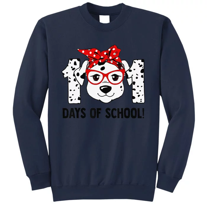 101 Days Of School Dalmatian Dog Teachers Gift Sweatshirt