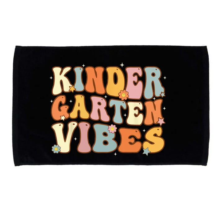 1st Day of School Kindergarten Vibes Student Teacher Microfiber Hand Towel